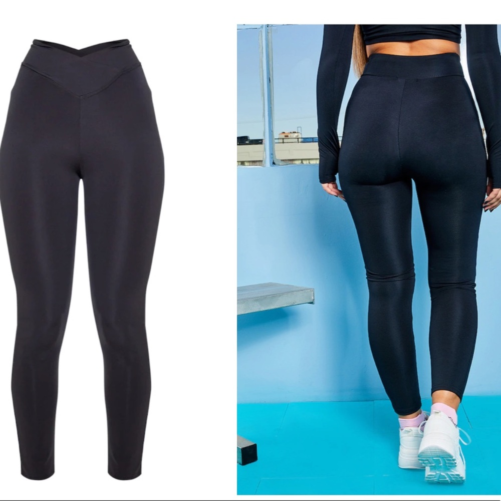 Pretty Little Thing V-Front legging, Sz 6